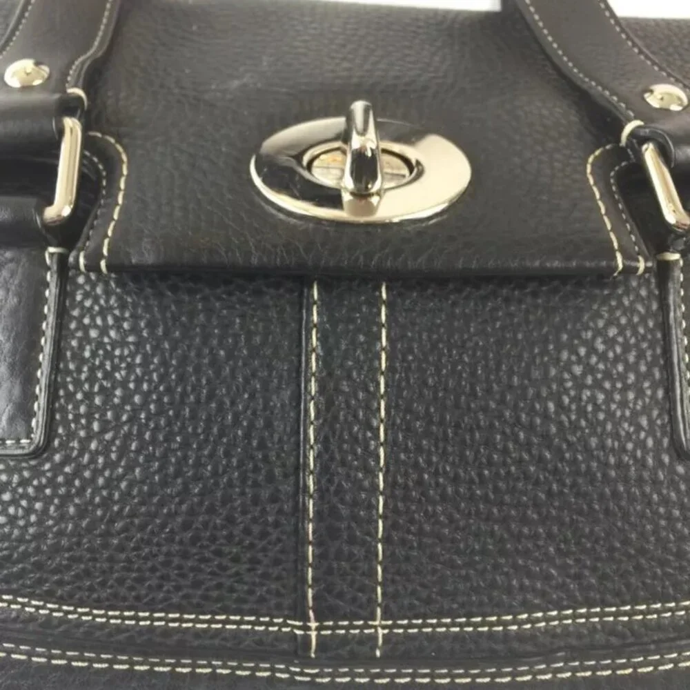 Like New Coach Hampton Black Leather Handbag Purse